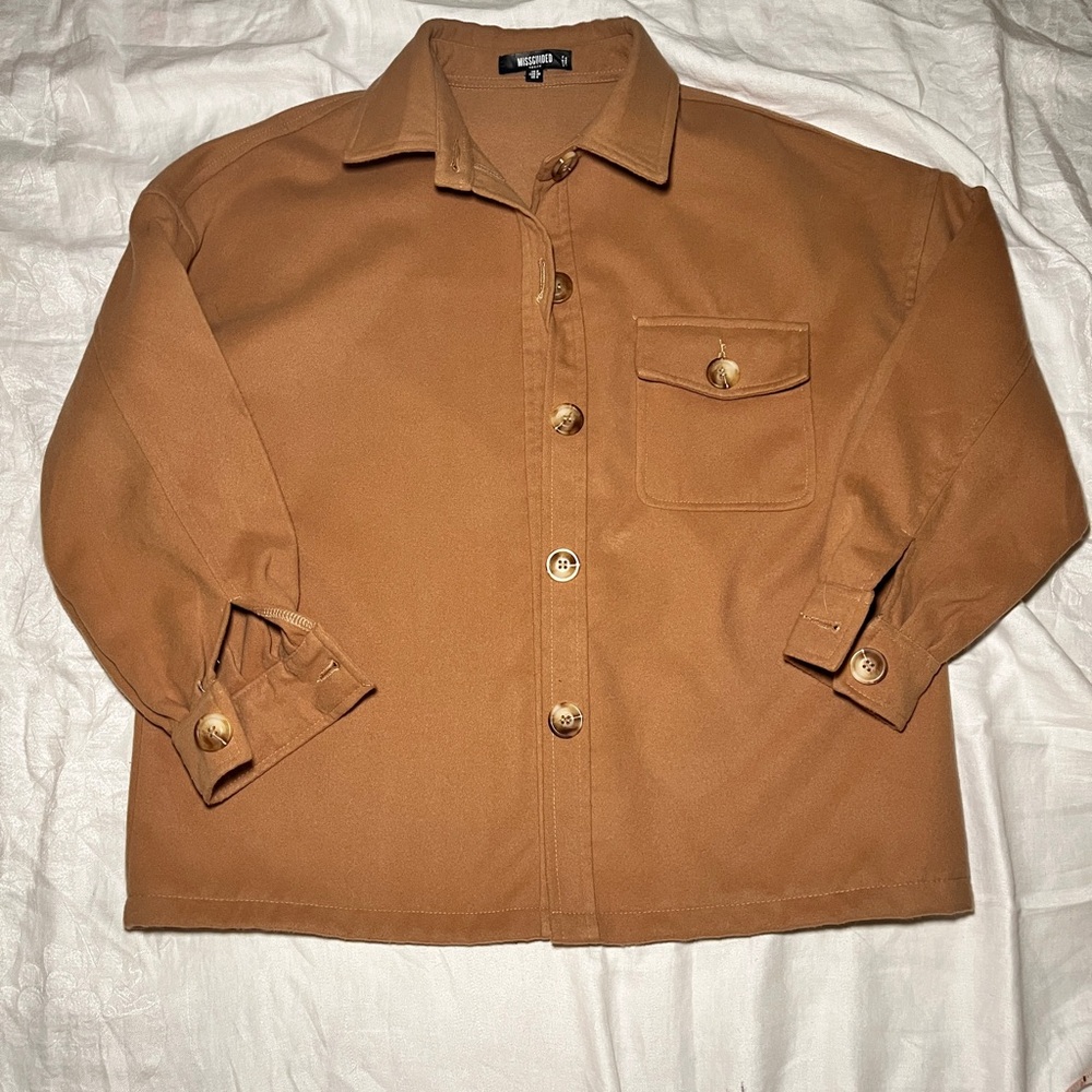 Brown Button-Up Jacket - image 1